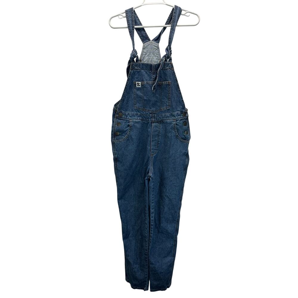 Lucy & Yak Denim Dungarees Overalls Tapered Straight Leg 4L